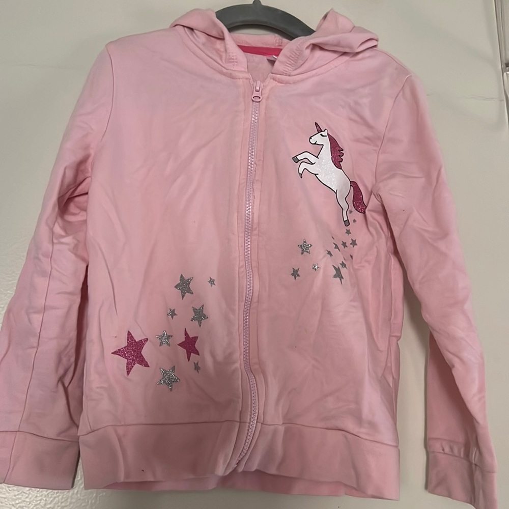 Chasing Unicorns zip up jacket with hood